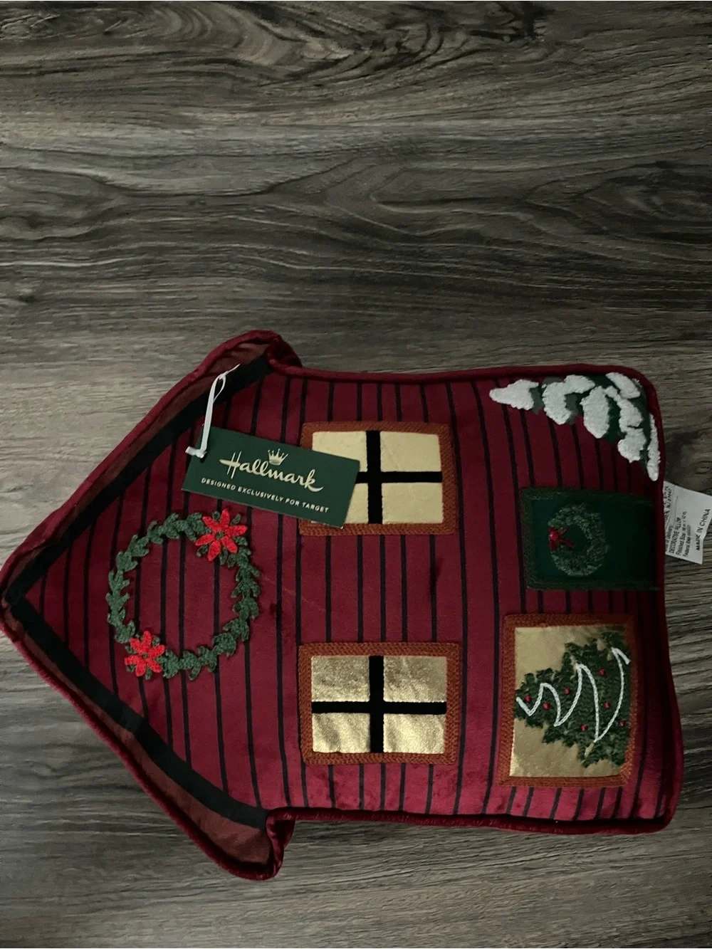 Hallmark Red  House Decorative Pillow